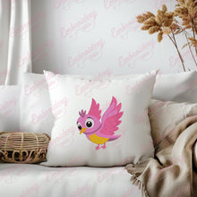 Cute Little Pink Bird Embroidery Design