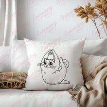 Yoga Cat Embroidery Design