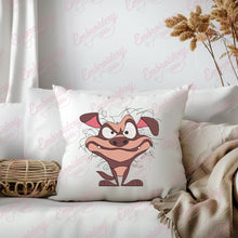 Funny Crazy Dog Embroidery Design