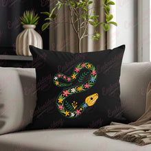Floral Snake Embroidery Design