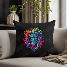 Neon Lion Head Embroidery Design