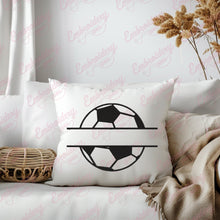 Soccer Ball Name Frame Embroidery Design