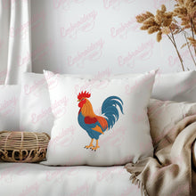 Colorful Rooster Machine Embroidery Design