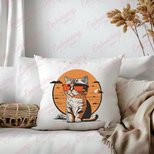Vintage Cat Embroidery Design
