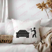 Car Washing Embroidery Design