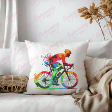 Bike Rider Bicyclist Embroidery Design