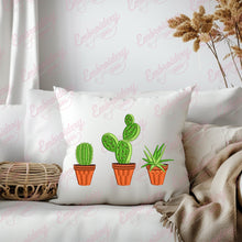 Cactus Plants Embroidery Design