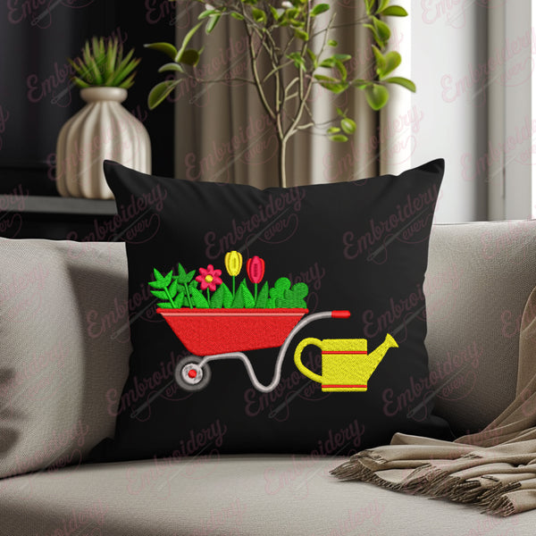 Garden Plant Gardening Embroidery Design