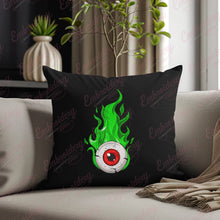 Green Fire Eye Embroidery Design