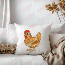 Cute Chicken Hen Embroidery Design