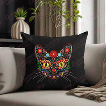 Artistc Floral Cat Head Embroidery Design