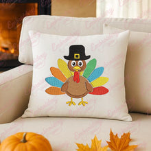 Cute Thanksgiving Turkey Embroidery Design