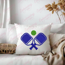 Pickleball and Bat Embroidery Design