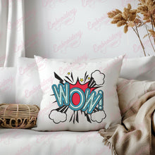 Wow Comic Embroidery Design