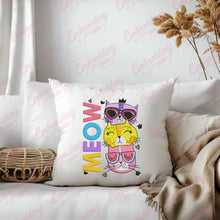 Funny Cats Meow Embroidery Design
