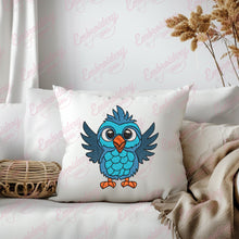 Cute Blue Bird Embroidery Design