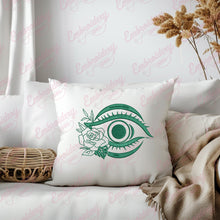 Floral Eye Embroidery Design