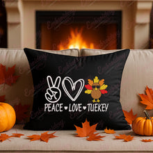 Peace Love Turkey Thanksgiving Embroidery Design