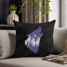Wolf With Mountains Embroidery Design