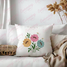 Gradient Floral Arrangement Embroidery Design