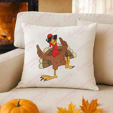 Dancing Turkey Thanksgiving Embroidery Design