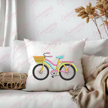Colorful Bicycle Embroidery Design
