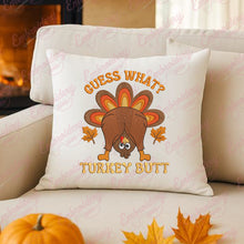 Thanksgiving Guess What Turkey Butt Embroidery Design