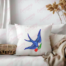 Bluebirds Embroidery Design