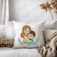 Mother and Child Embroidery Design