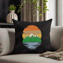 Sunset Mountain Embroidery Design