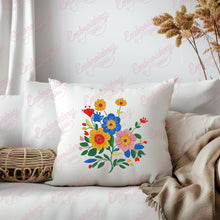 Colorful Flower Embroidery Design