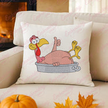 Thanksgiving Turkey Roast Embroidery Design Instant Download