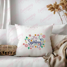 Hello Spring Flowers Embroidery Design