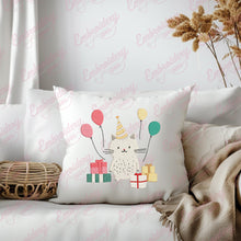 Cute Cats Birthday Party Embroidery Design
