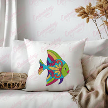 Colorful Ocean Fish Embroidery Design