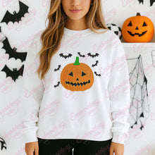 Halloween Pampkin Bat Embroidery Design