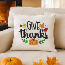 Give Thanks Thanksgiving Embroidery Design
