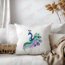 Peacock Machine Embroidery Art