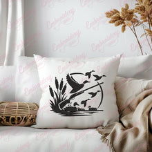 Duck Hunting Embroidery Design