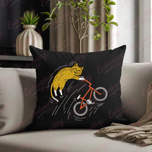 Cat Riding Bicycle Embroidery Design