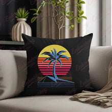 Colorful Sunset Palm Tree Embroidery Design