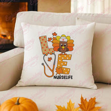 Love Turkey Nurse Life Thanksgiving Embroidery Design