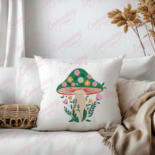 Green Mushroom Machine Embroidery Design