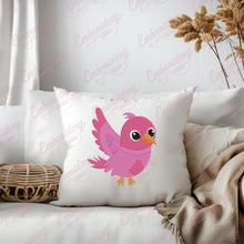 Cute Pink Bird Embroidery Design