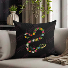 Floral Snake Embroidery Design
