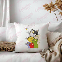 Cats Looking Up Embroidery Design