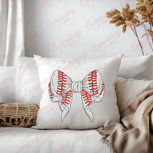 Baseball Bow Tie Embroidery Design