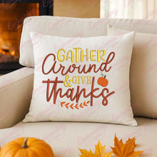 Gather & Give Thanks Thanksgiving Blessings Embroidery Design