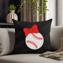 Baseball Bow Embroidery Design