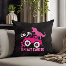 Crush Breast Cancer Dinosaur Monster Truck Embroidery Design